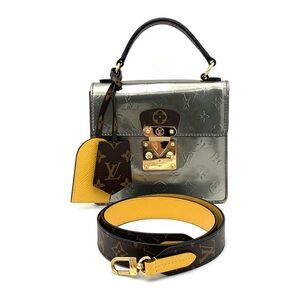 Louis Vuitton Metallic Silver and Brown Bag